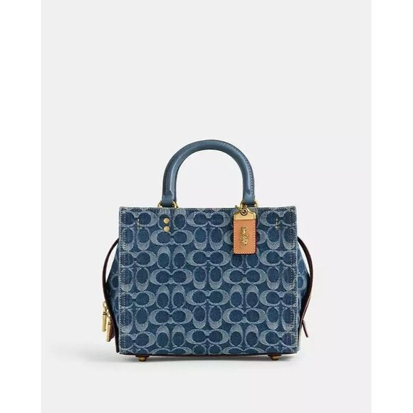 Coach Rogue Bag 25 In Signature Denim Blue - Picture 9 of 15
